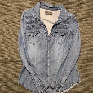 Western Denim Button Down